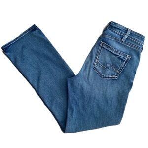 SILVER Avery High-Rise Slim Bootcut Jeans – Size 32, Medium Wash, EUC